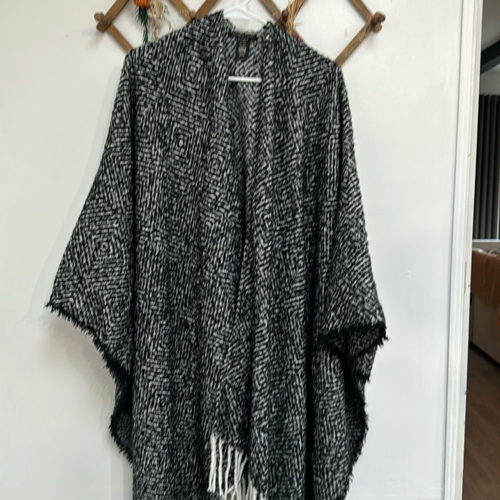 Open front poncho
